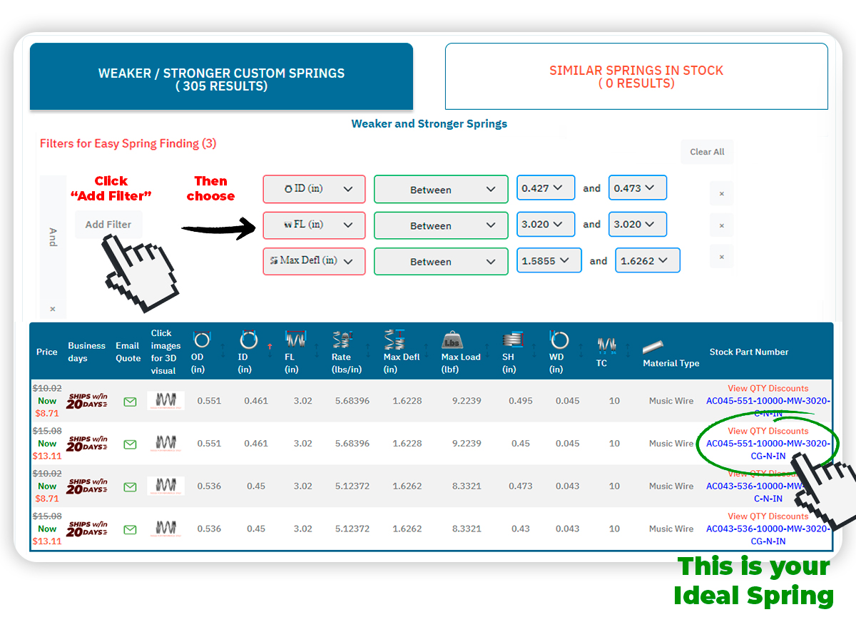 Spring Creator Filter Section