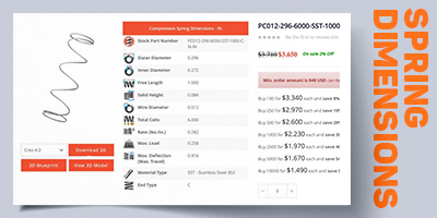 The Spring Store Compression Physical Dimensions